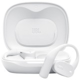 Casti Open-Ear JBL Sense Lite, True Wireless, Bluetooth, 4 microfoane, Multipoint, Autonomie 32 ore, IP54, Alb
