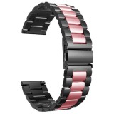 Cumpara ieftin Curea otel inoxidabil, compatibila Amazfit Active, telescoape Quick Release, Pink Black