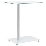 vidaXL Masă laterală formă U transparent 45x30x58 cm sticlă securizată