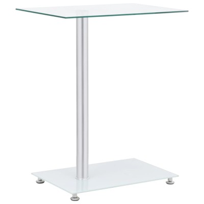 vidaXL Masă laterală formă U transparent 45x30x58 cm sticlă securizată foto