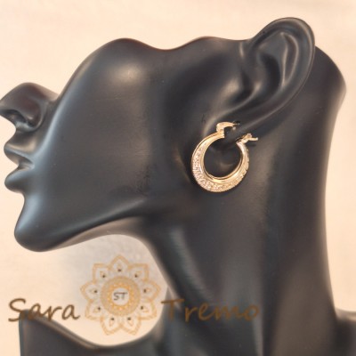 Cercei Nefertiti model nou - 2.3 cm, inspirati de hieroglifele egiptene foto