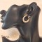 Cercei Nefertiti model nou - 2.3 cm, inspirati de hieroglifele egiptene