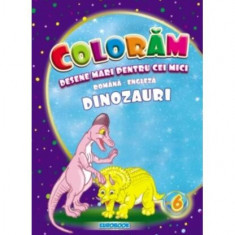 Dinozauri. Desene mari pentru cei mici română-engleză - Paperback - Eurobookids