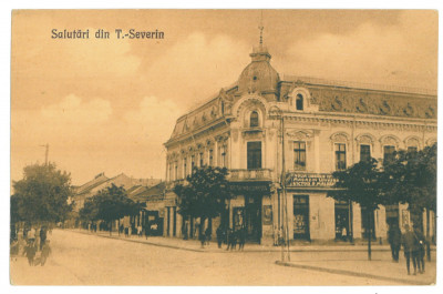 892 - TURNU SEVERIN, Magazin si Librarie, Romania - old postcard - unused foto