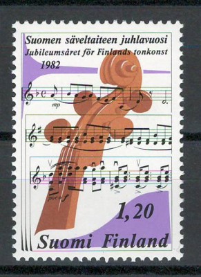 Finlanda 1982 MNH - Muzica, nestampilat foto
