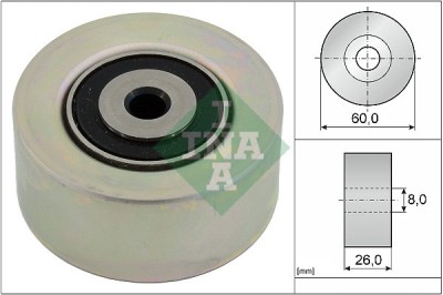 INA 531 0550 10 rola intinzator,curea transmisie foto