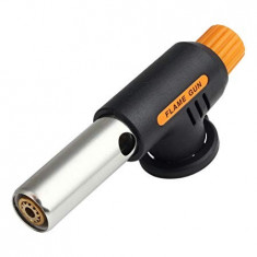Arzator portabil cu gaz, negru/portocaliu foto