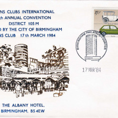 Plic LIONS CLUB, Birmingham, 17 Martie 1984
