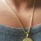 30 lei Lant +medalion INOX placat dama / femei