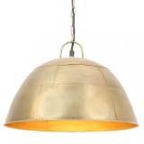 VidaXL Lustră industrială vintage, 25 W, 41 cm, alamă, rotund, E27