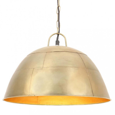 Lustră industrială vintage, 25 W, 41 cm, alamă, rotund, E27 foto