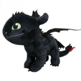 Jucarie din plus Toothless negru, Dragons, 25 cm, Play By Play