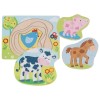 Puzzle stratificat Animale de la ferma, Goki