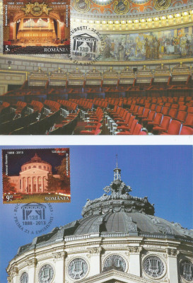 |Romania, LP 1968/2013, Ateneul Roman - 125 de ani de la inaugurare, maxime foto