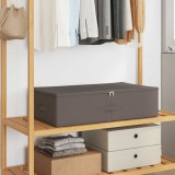 vidaXL Cutie de depozitare 24 pcs Gri 70 x 40 x 18 cm 42024637