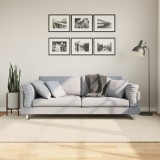 vidaXL Covor ISTAN, cu fire &icirc;nalte, aspect lucios, crem, 160x230 cm