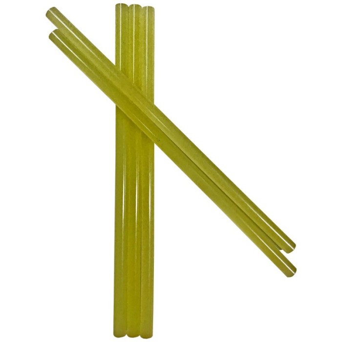 Set batoane de silicon galben pentru lipit lemn si ceramica, 36 buc, 11 mm, 30 cm, 1 kg, 375958