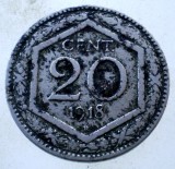 7.646 ITALIA WWI 20 CENTESIMI 1918 R, Europa, Cupru-Nichel