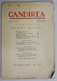 REVISTA &#039; GANDIREA &#039; , ANUL XV , NR. 10 , DECEMBRIE , 1936