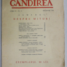 REVISTA ' GANDIREA ' , ANUL XV , NR. 10 , DECEMBRIE , 1936