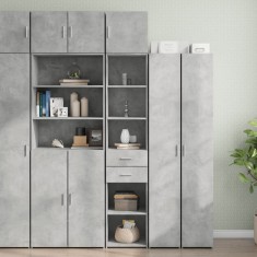 vidaXL Dulap depozitare slim gri beton 40x42,5x225 cm lemn prelucrat 3281283