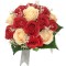 Buchet de Flori Eventissimi - 17 Trandafiri, Rosu Somon