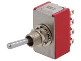 Comutator Basculant ON-ON 4PDT 2A/250VAC 5A/28VDC IP40