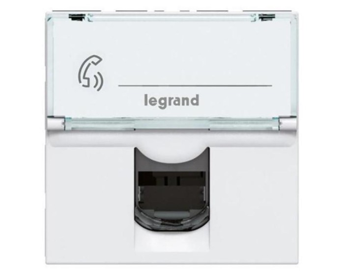 Priza Date RJ45 CAT5E FTP 2M Legrand Mosaic alb 076555