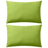 vidaXL Perne de exterior, 2 buc., verde măr, 60 x 40 cm