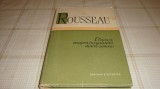 Rousseau - Discurs asupra inegalitatii dintre oameni - 1958 - cartonata
