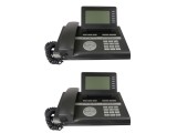 2x telefon IP/VoIP Siemens/Unify OpenStage 40 G Lava cu alimentare prin PoE (PoE Handset)