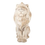 Cumpara ieftin Figurina Leu ceramica bej vintage 50x30x62 cm