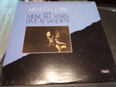 Vinil &amp;quot;Japan Press&amp;quot; Arnett Cobb And The Muse All Stars &amp;lrm;&amp;ndash; Live At Sandy&amp;#039;s (VG++) foto