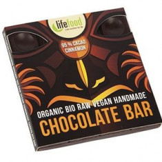 Ciocolata cu 95% Cacao si Scortisoara Raw Bio LifeFood 35gr