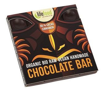 Ciocolata cu 95% Cacao si Scortisoara Raw Bio LifeFood 35gr foto