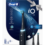 Periuta de dinti electrica Oral-B iO5 cu Tehnologie Magnetica si Micro-Vibratii 80812238, Inteligenta artificiala, Display conversational, Senzor de p