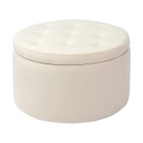 Cumpara ieftin Taburet catifea bej 60 x 35 cm