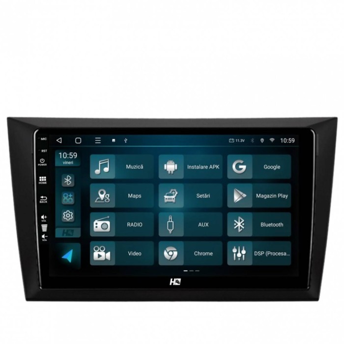 Navigatie Volkswagen Golf 6 4GB RAM Android 13 Quadcore DSP GPS Wi-FI Carplay Android Auto USB Bluetooth Waze Touchscreen 9 inch