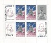 Romania, LP 704a/1969, Apollo 11, in bloc de 4, MNH, Nestampilat