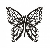 Cumpara ieftin Sticker decorativ Fluture, Negru, 60 cm, 1150ST, Oem