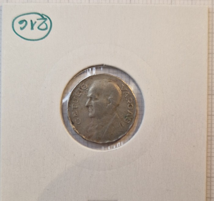 216 Brazil, Brazilia, 100 Reis 1938, KM#544,