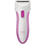 Trimmer Philips Ladyshave HP6341, Wet &amp;amp; Dry, Alb/Violet