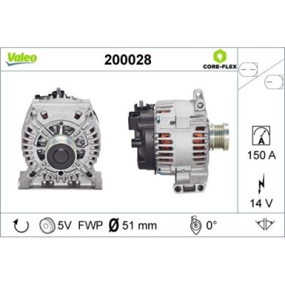 Valeo Generator / Alternator Valeo Core-Flex foto