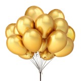 Cumpara ieftin Set 25 Baloane Latex Auriu 30cm Ropet - Baloane Petrecere Aniversare Nunta Botez - Decoratiuni Evenimente Speciale