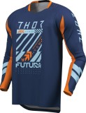 Tricou atv/cross Thor Launchmode Futura, culoare bleumarin/portocaliu, marime L Cod Produs: MX_NEW 29108426PE