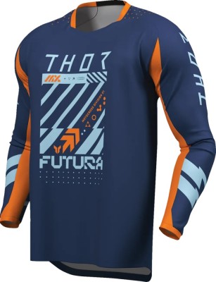 Tricou atv/cross Thor Launchmode Futura, culoare bleumarin/portocaliu, marime L Cod Produs: MX_NEW 29108426PE foto