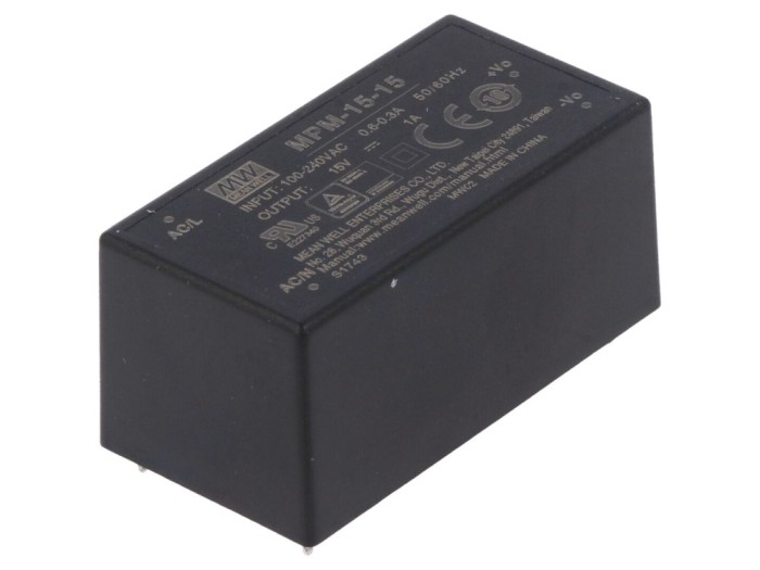 Convertor AC/DC 15W 15V 1A PCB