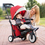 Tricicleta pliabila Smart Trike 7 in 1 STR5 Rosu dotata cu frana si scaun rabatabil