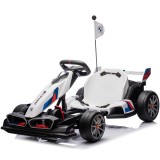 Kart electric pentru copii BMW Motosport putere 500W, sasiu ajustabil, Alb