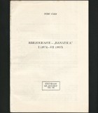 BIBLIOGRAFIE - &bdquo;BANATICA&rdquo; I (1971) / VII (1983) - EXTRAS - PETRU CĂLIN